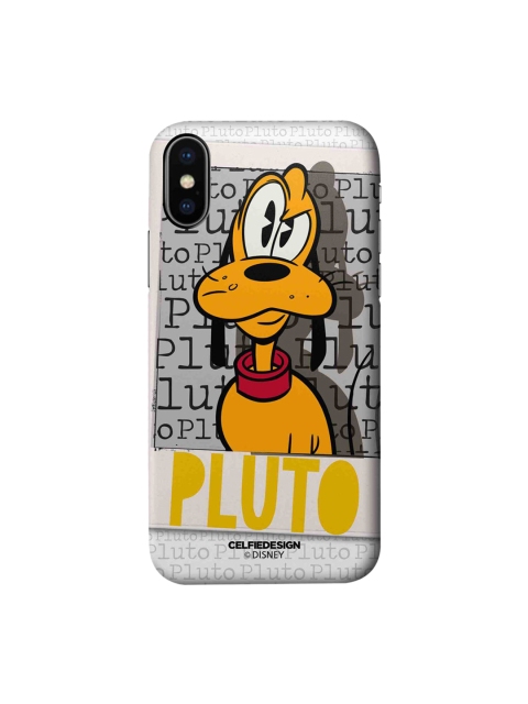 

CelfieDesign Orange & Grey Hello Mr Pluto iPhone X Slim Back Case