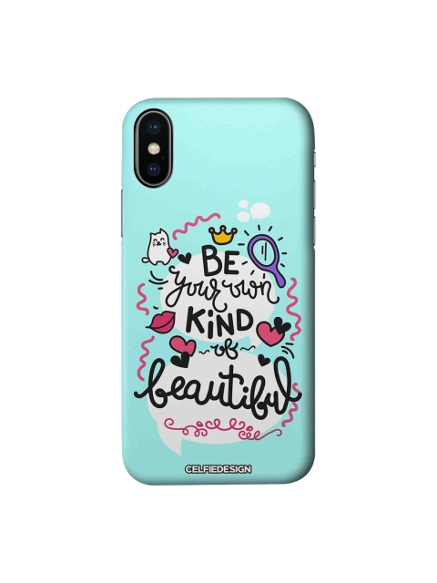 

CelfieDesign Blue & White Be Your Own Kind Of Beautiful iPhone X Slim Back Case