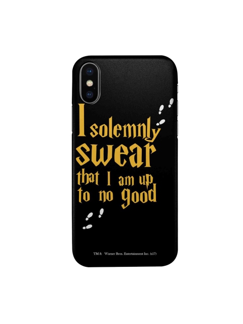 

CelfieDesign Black & Yellow Solemnly Swear iPhone X Slim Back Case