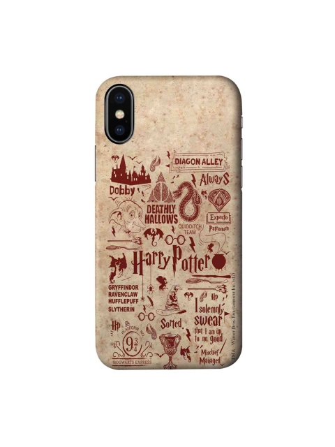 

CelfieDesign Beige & Brown Harry Potter Infographic iPhone X Slim Back Case