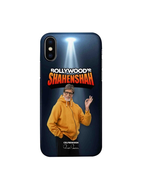

CelfieDesign Black & Yellow Bollywoods Shahenshah iPhone X Slim Back Case