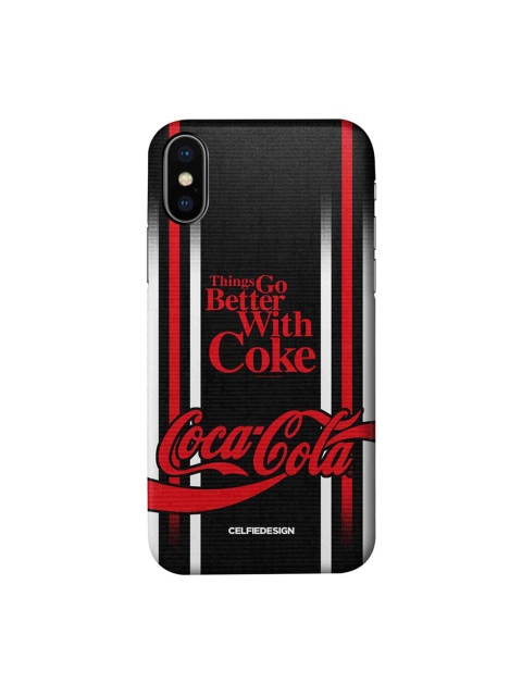

CelfieDesign Black & Red Better With Coke iPhone X Slim Back Case