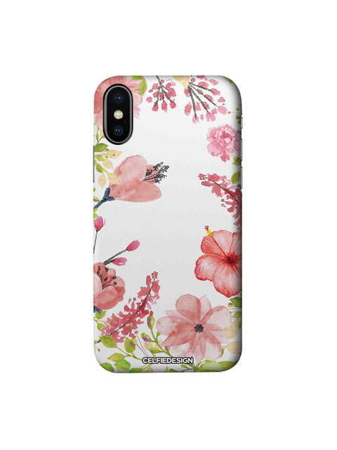 

CelfieDesign White & Pink Aquarelle Gardens iPhone X Slim Back Case