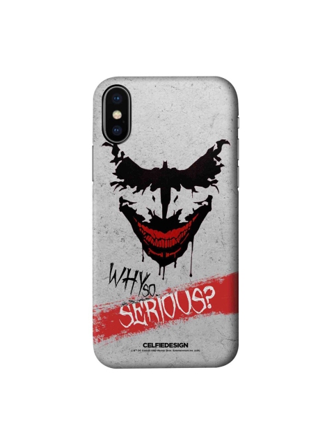 

CelfieDesign Grey & Black Seriously Crazy iPhone X Slim Back Case