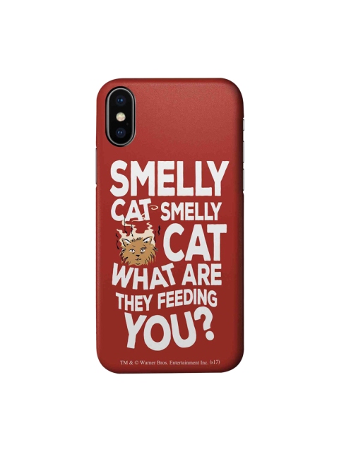 

CelfieDesign Red & White Friends Smelly Cat iPhone X Slim Back Case
