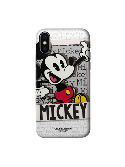 

CelfieDesign Grey & Black Hello Mr Mickey iPhone X Slim Back Case