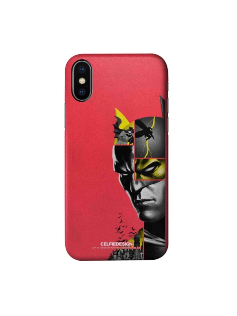 

CelfieDesign Red & Grey Bat Collage iPhone X Slim Back Case