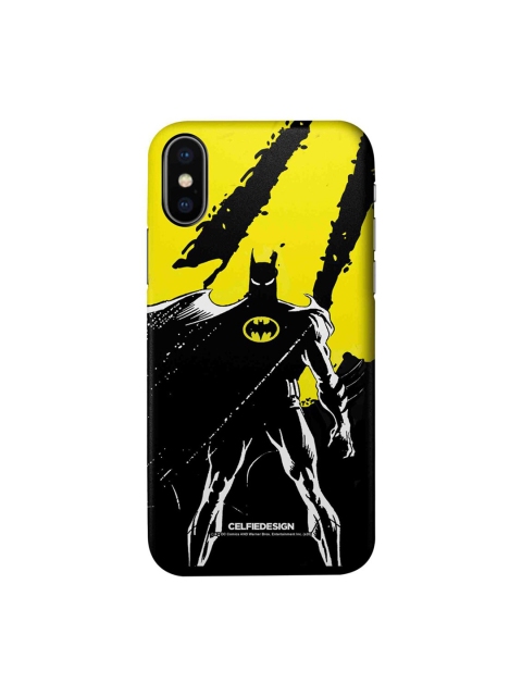 

CelfieDesign Yellow & Black Bat On The Lookout iPhone X Slim Back Case