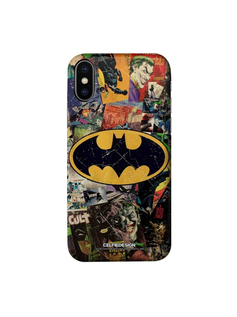 

CelfieDesign Black & Yellow Comic Bat iPhone X Slim Back Case