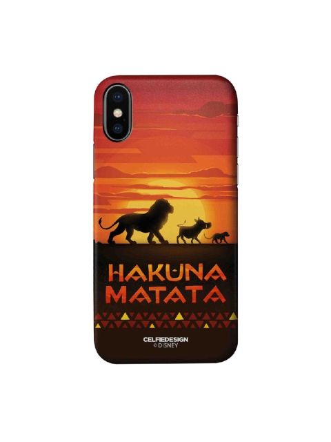 

CelfieDesign Yellow & Orange Hakuna Matata iPhone X Slim Back Case