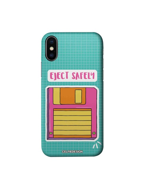 

CelfieDesign Blue & Pink Floppy iPhone X Slim Back Case