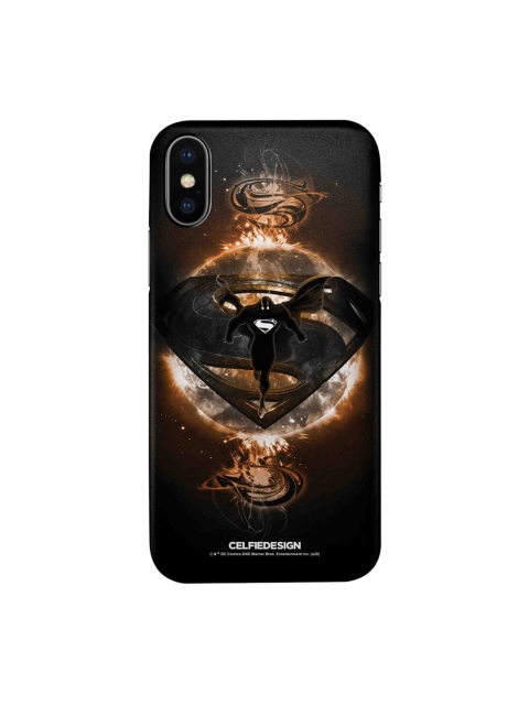 

CelfieDesign Black & Gold Superman Rage iPhone X Slim Back Case