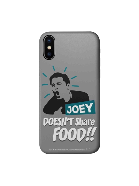 

CelfieDesign Grey & Black Friends Joey doesnt share food iPhone X Slim Back Case