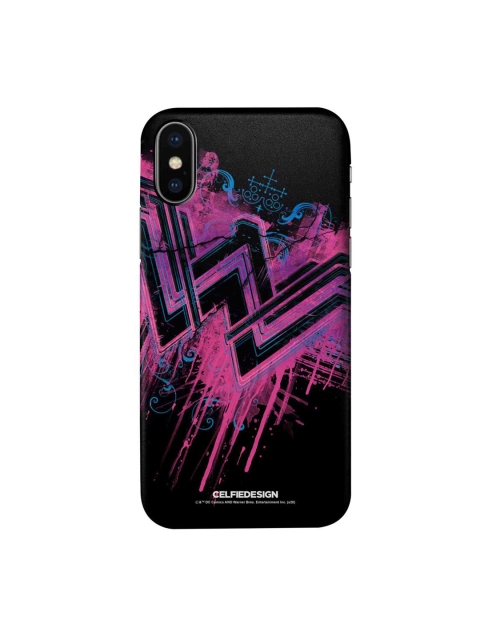 

CelfieDesign Black & Pink Wonder Woman Splatter iPhone X Slim Back Case