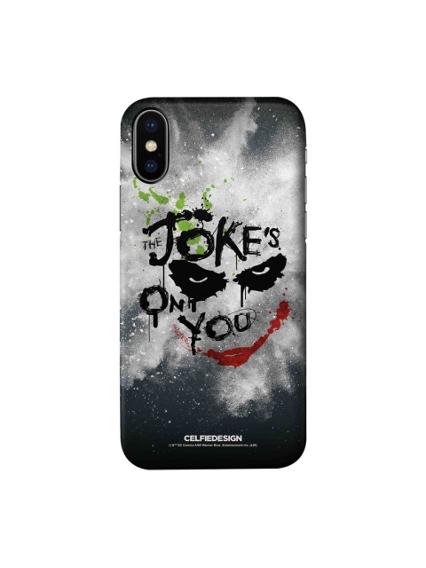 

CelfieDesign Black & Red The Jokes on you iPhone X Slim Back Case