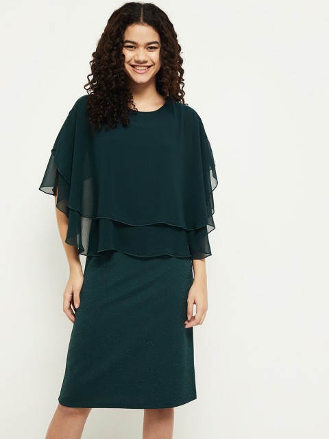 

max Green Sheath Dress