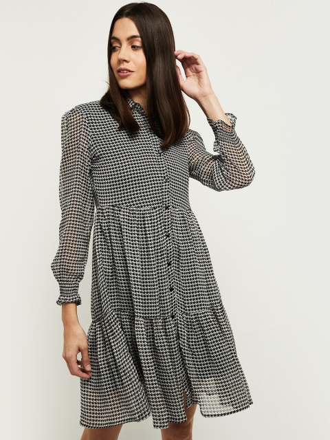 

max White A-Line Dress
