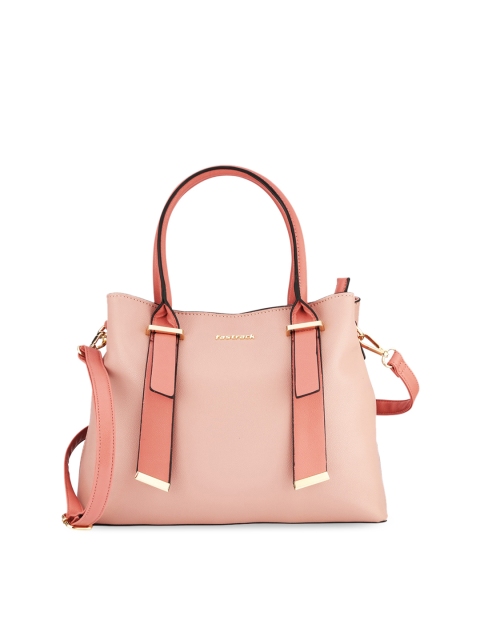 

Fastrack Pink PU Structured Satchel