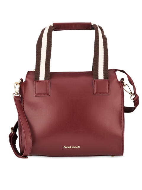 

Fastrack Burgundy Structured Handheld Bag
