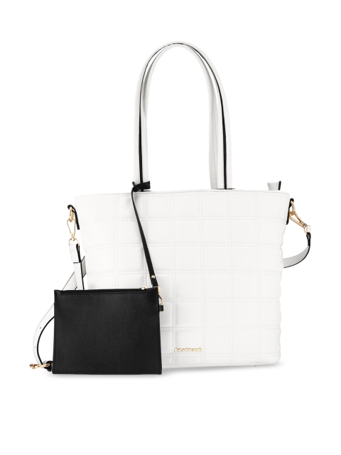 

Fastrack White PU Structured Shoulder Bag