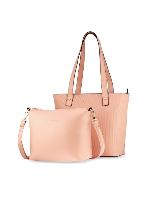

Fastrack Women Pink PU Oversized Structured Shoulder Bag
