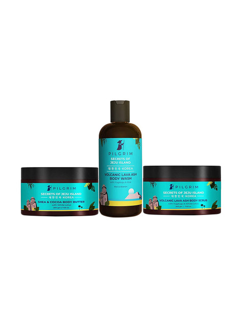 

Pilgrim Korean Beauty Get Your glow Back Regime for Hydration & Tan Removal, Teal