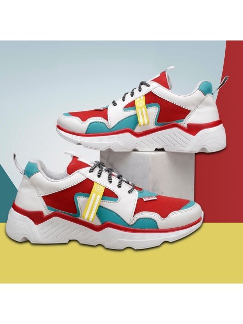 

Woakers Men Multicoloured Angry Birds Colourblocked Sneakers, Multi
