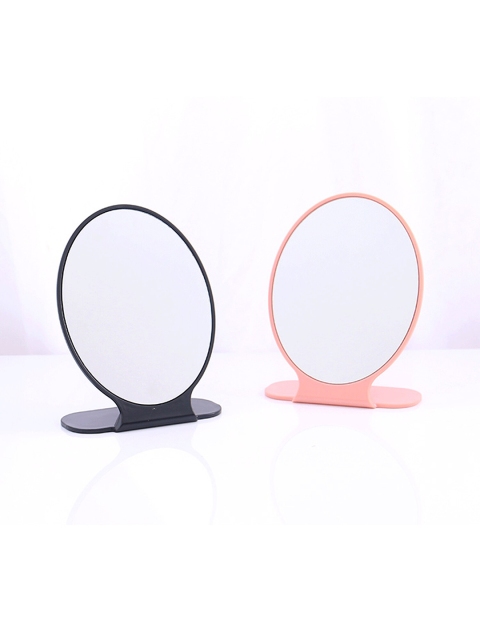 

XIMI VOGUE Black & Pink Set Of 2 Oval-Shaped Table Top Mirrors