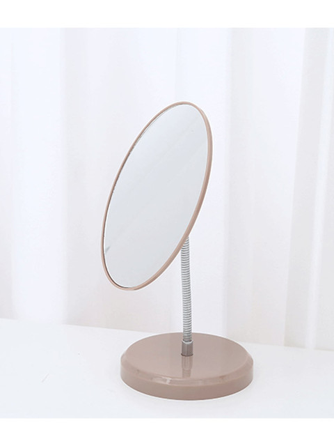 

XIMI VOGUE Beige & Transparent 360-Degree Flexible Oval Vanity Mirror