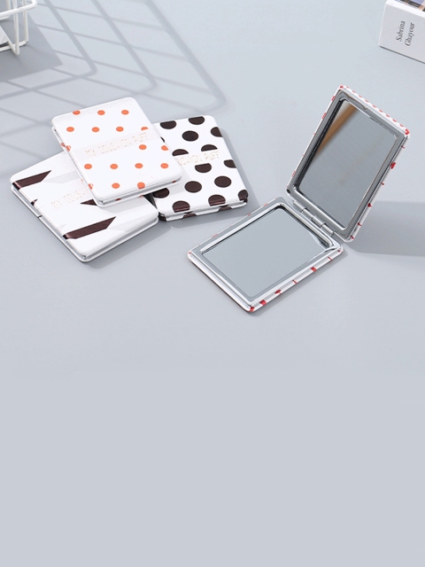 

XIMI VOGUE Set of 4 Printed Trendy Nordic Style Rectangular Mirror, White