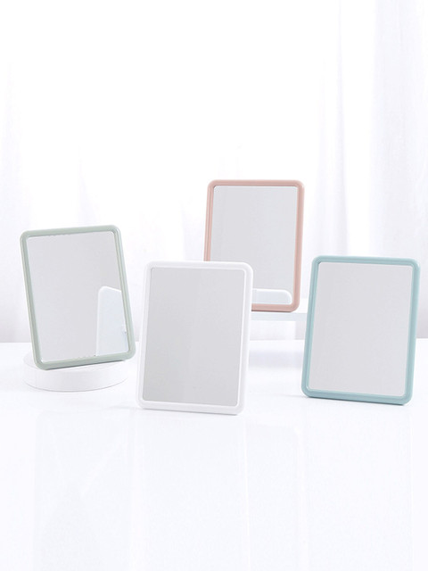 

XIMI VOGUE Green & Blue Set Of 4 Standing Square-Shaped Table Top Mirrors