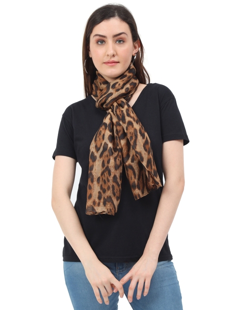 

FabSeasons Women Brown & Beige Leopard Printed Scarf