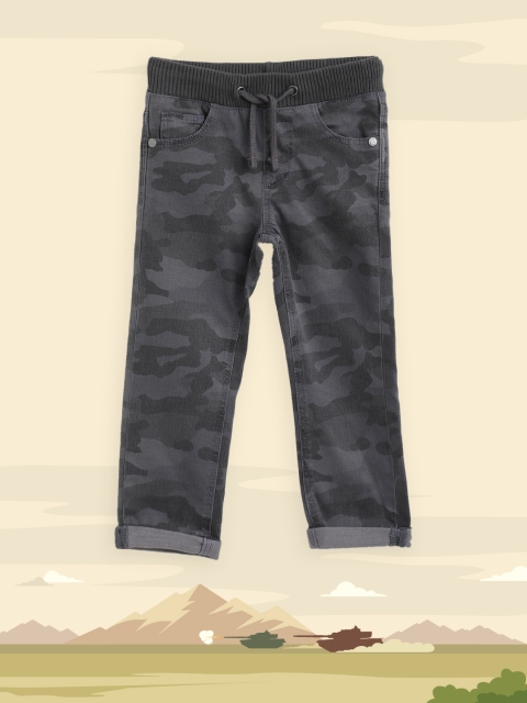 

Marks & Spencer Boys Charcoal Grey Regular Fit Camouflage Print Stretchable Jeans