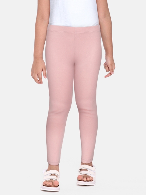 

Marks & Spencer Girls Pink Solid Leggings