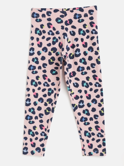 

Marks & Spencer Girls Pink & Navy Blue Leopard Print Leggings