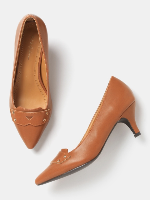 

Mast & Harbour Women Tan Brown Solid Pumps