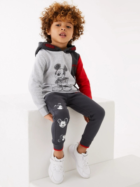 

Marks & Spencer Boys Charcoal Grey Mickey Mouse Print Joggers