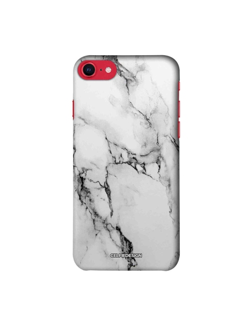 

CelfieDesign White & Grey Printed iPhone SE Slim Back Case