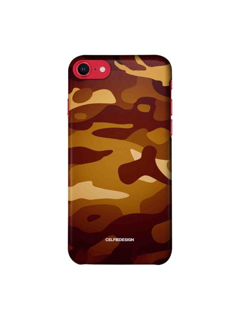 

CelfieDesign Brown & Beige Printed iPhone SE 2020 Slim Back Case