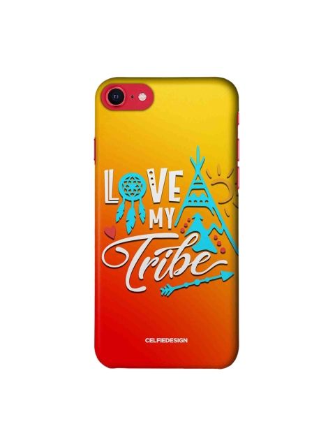 

CelfieDesign Yellow & Orange Printed iPhone SE 2020 Slim Back Case