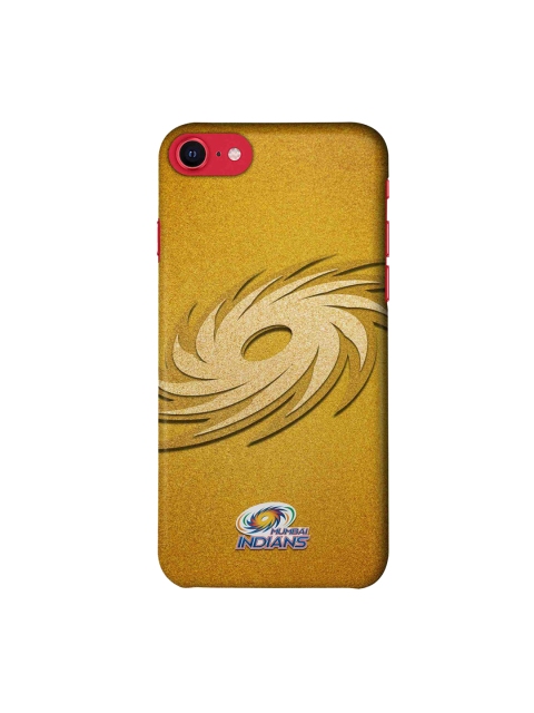 

CelfieDesign Gold-Toned & Beige Printed iPhone SE 2020 Slim Back Case