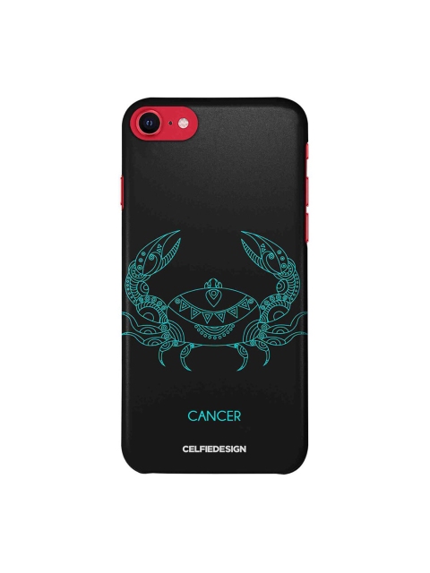 

CelfieDesign Green & Black Printed iPhone SE 2020 Slim Back Case