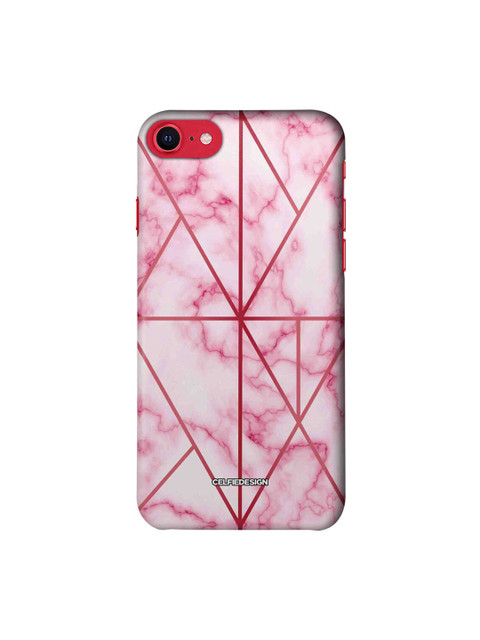

CelfieDesign White & Red iPhone SE 2020 Slim Back Case