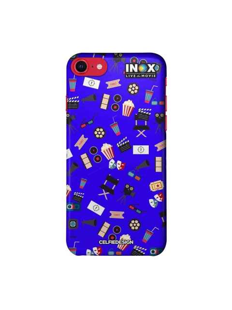 

CelfieDesign Blue & Red Graphic Printed iPhone SE 2020 Slim Back Case