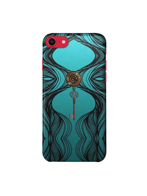 

CelfieDesign Black & Green Hanging Key iPhone SE Slim Back Case
