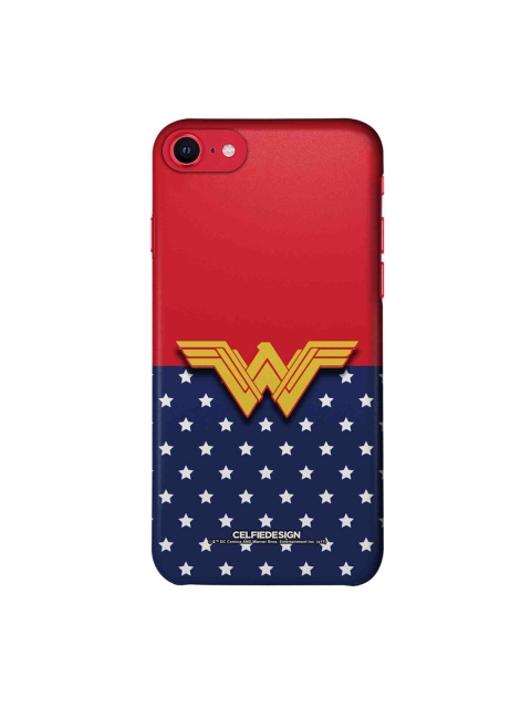 

CelfieDesign Red & Black Classic Wonder Woman Logo iPhone SE (2020) Slim Back Case