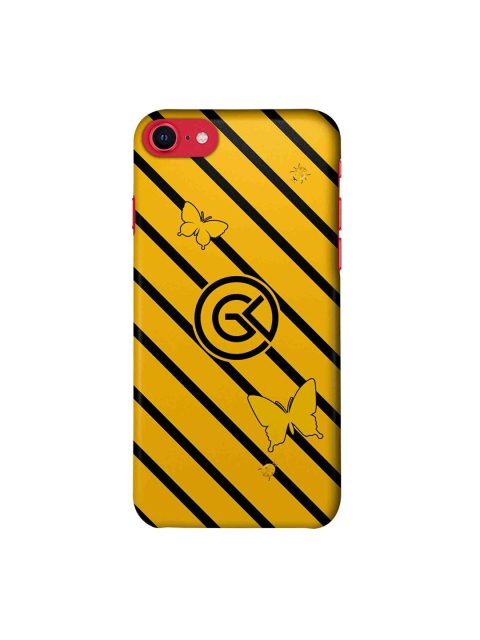 

CelfieDesign Black & Yellow Rain iPhone SE Slim Back Case