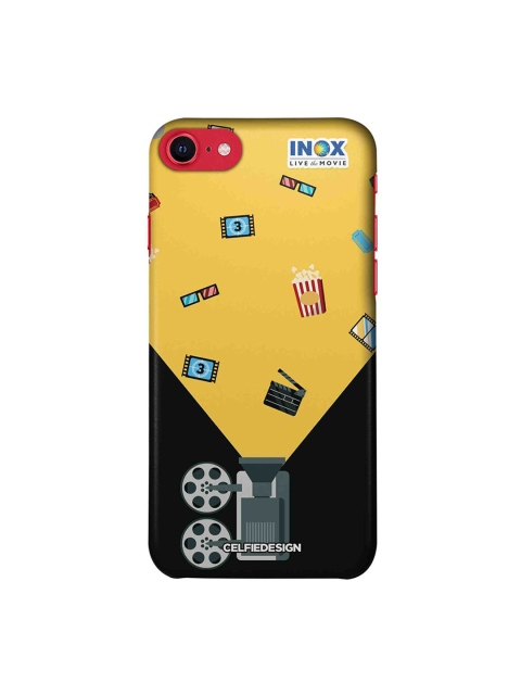 

CelfieDesign Black & Yellow Inox Cinema iPhone SE (2020) Slim Back Case