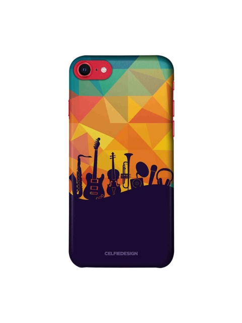 

CelfieDesign Black & Orange The Juke Box iPhone SE 2020 Slim Back Case