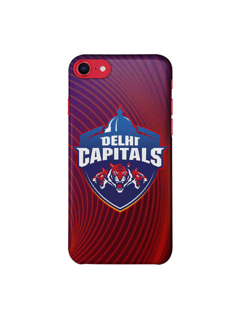 

CelfieDesign Blue & Red Delhi Capitals Printed iPhone SE 2020 Slim Back Case